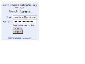 cara menggunakan google webmaser tool di wordpress.com